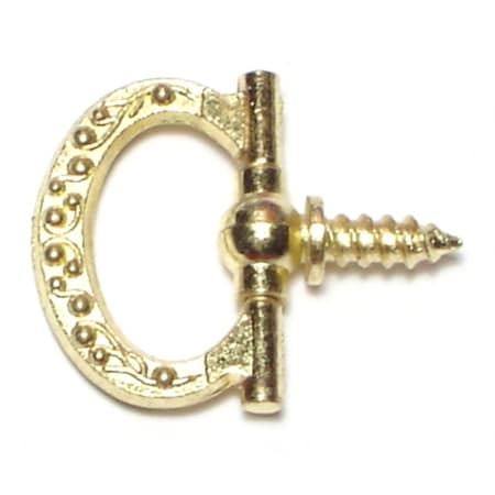 Midwest Fastener 15/16" Brass Plated Steel Floral Decorative Rings 5PK 69825